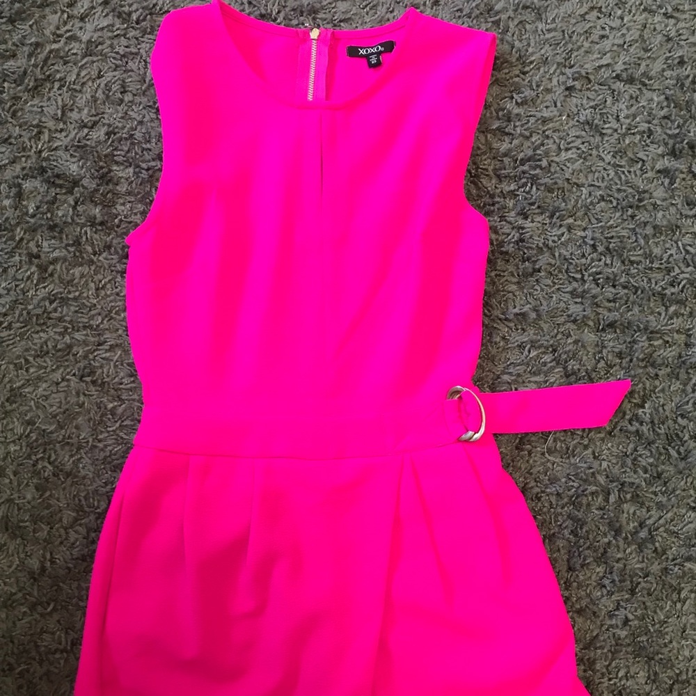 cute hot pink romper